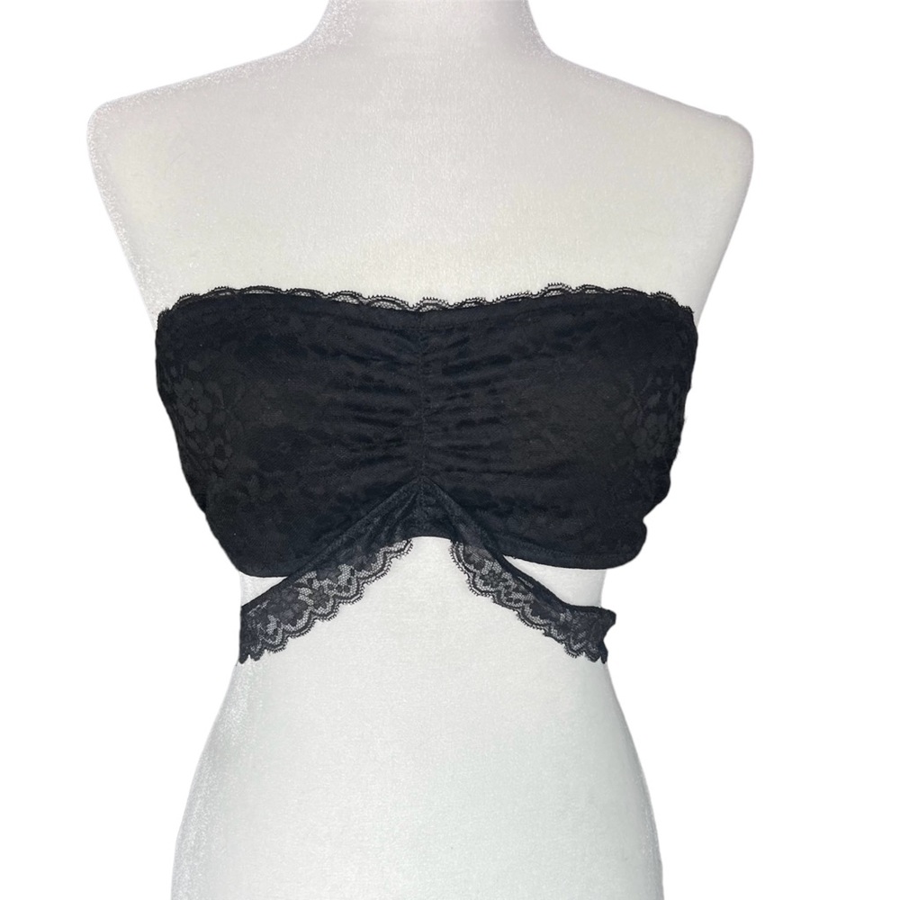NWT Hollister Gilly Hicks black lace strapless padded bralette